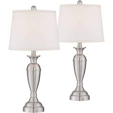 We did not find results for: Regency Hill Modern Table Lamps Set Of 2 Brushed Steel Metal White Drum Shade For Living Room Family Bedroom Bedside Nightstand Target