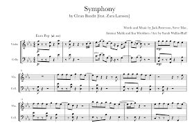 Even novices will sound great! Symphony By Clean Bandit For Violin Cello Sarah Wallin Huff