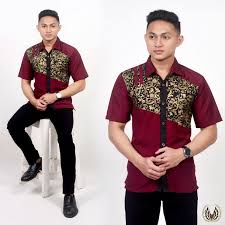 Baju kerja batik kombinasi polos pria. Halaman Download Baju Batik Pria Murah Hem Batik Pria Kemeja Pria Kombinasi B