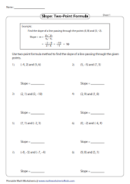 Find the slope of the line passing through the two given points. 34 Finding Slope From Two Points Worksheet Worksheet Resource Plans