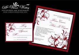 Red And Black Wedding Invitation With Spanish Floral Scroll Design Red Wedding Invitations Handmade Wedding Invitations Electronic Wedding Invitations