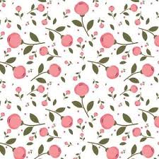 Pink Flowers Pattern On White Background Background Pattern Flower Png And Vector With Transparent Background For Free Download Watercolor Flowers Pattern Flower Patterns Flower Png Images