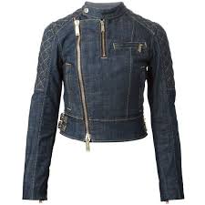 Dsquared2 Denim Biker Jacket Jackets Denim Motorcycle Jacket Long Sleeve Denim Jacket