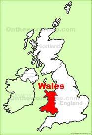 Map of wales, united kingdom. Wales Location On The Uk Map