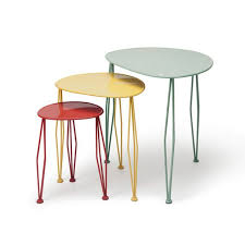 Whimsy Tall Tables Set Of 3 Table Nesting Tables Tall Table
