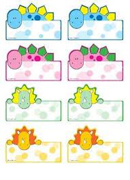 dino name tags for your little paleontologists