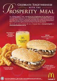 Throughout the month, fish lovers. Mcdonald S Prosperity Burger Is Back 30 Nov 2013