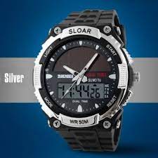 Skmei 1049 Solar Power Dual Time Waterproof Led Analog Digital Watch Military Watches Sport Watches Mens Sport Watches