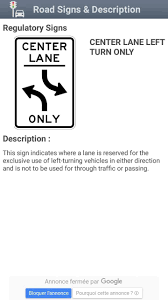 The left two lanes are for oncoming traffic; Traffic Signs Road Signs Test Pour Android Telechargez L Apk