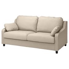 It is commonly found in the form of a bench, with upholstered armrests, and often fitted with springs and tailored cushions. Vinliden 3 Seat Sofa Hakebo Beige Ikea