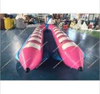 Aqua Banana Boat Inflatable Pool Toys Beach Water Sports Towable Float  Double Tubes Inflatable Banana Boat Rental