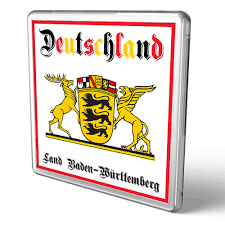 Today, the mercedes benz museum traces the history of the automobile, from the early days to the current prototypes and test vehicles. Acrylic Fridge Magnet Germany Coat Of Arms Of Baden Wurttemberg Land Baden Wurttemberg