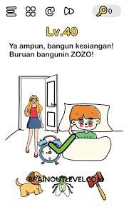 Zozo bunga 1 1 m eagle layang layang dengan 30 meter layang layang. Ya Ampun Bangun Kesiangan Buruan Bangunin Zozo Brain Out Level 40 Tekno Ruangguru Co