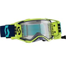 Details About Scott Prospect Wfs Mx Offroad Goggles Blue Yellow W Clear Lens