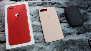 Product Red Iphone 8 Plus Pink Sands Apple Silicon Case We Finally Got The Product Red Iphone 8 Plus Let S Do A Quick Unbox Iphone Iphone Cases Apple Cases
