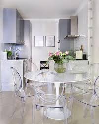 Clear Ghost Chairs Perfectly Compliments The Marble Dining Table Homedecor Homegoals Interiorde Modern Dining Room Ghost Chairs Dining Acrylic Dining Chairs