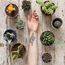 You'll notice the design prints out backwards but it will appear correctly once you apply the tattoo. Saguaro Cactus By James Gulliver Hancock From Tattly Temporary Tattoos