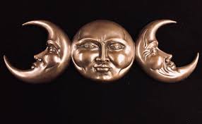 Maybe you would like to learn more about one of these? Triple Goddess Moon Phases Wall Plaque Cold Cast Bronze Maiden Mother And Crone Celtic Jackalope
