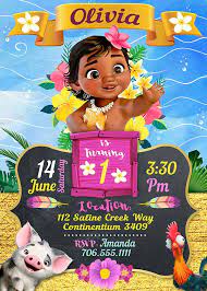 Moana Invitation Moana Moana Party Moana Printable Moana Moana Birthday Invitation Moana Themed Party Moana Birthday Party