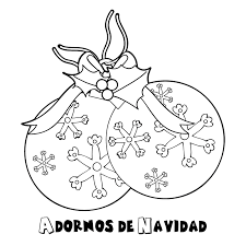 Adornos Navidad Para Colorear