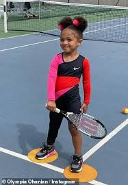 (@olympiaohanian) for reference, here's serena rockin' the original version of the outfit in february: Serena Williams 39 Twins With Daughter Olympia 3 Geeky Craze