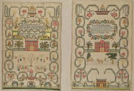 Victorian antique cross stitch patterns. V A Embroidery A History Of Needlework Samplers