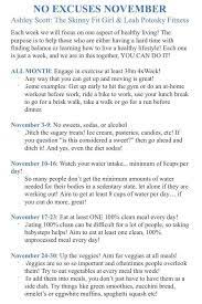No Excuses November Holistic Healthy Skinny Girl Workout Healthy Living Lifestyle