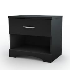 Ovela metal side table (black). South Shore Step One 1 Drawer Nightstand In Pure Black 3107062 The Home Depot