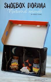 Diorama Shoebox Nocturnal Animals Artbyangeli Nocturnal Animals Animal Projects Shoe Box
