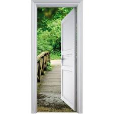 Sticker Porte Trompe L Oeil Deco Chemin 90x200cm Stickers Autocollants Autocollants De Porte Deco Stickers Trompe L Oeil