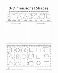 sort 2d and 3d shapes worksheet education com