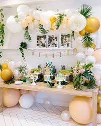 See more ideas about tropical party, tropical, tropical theme. Say Aloha To This Fun First Birthday Bash Onibttoday Gaildisner Went Above And Be Tropical Birthday Party Birthday Party Decorations First Birthday Parties