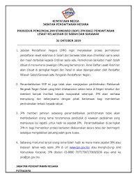 0 ratings0% found this document useful (0 votes). Malaysia Government Call Centre Kenyataan Media Prosedur Pengendalian Standard Sop Jpn Bagi Pendaftaran Lewat Kelahiran Di Sabah Dan Sarawak Sumber Http Bit Ly 34h638u Mygcc Mampu Jpm Facebook