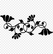 Motif Floral Design Decorative Borders Silhouette Computer Black And White Flower Silhouette Clip Art Png Image With Transparent Background Toppng You are free to adapt and use the images for commercial purposes without attributing 123freevectors.com.
