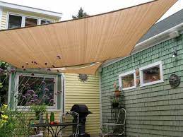 Shadow & Beyond 8 'x10' Square Sun Shade Sail Sun Canopy For Balcony With D Ring (3rd Generation), Sand - Sail Shaped Awnings