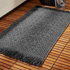 Gray flooring, particularly gray wood, has grown exponentially over the last decade. Haven Jacquard Grey Bath Mat Modern Bath Mat Grey Bath Mat Bathroom Rugs