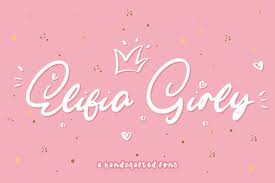 The girly font style is usually a combination of modernism with handwriting, often adding swashes or decorative elements to emphasize and stylize characters. Elifia Girly 547121 Handwritten Font Bundles Di 2020