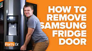 Remove all hinge side screws. How To Remove The Left Door On Samsung French Door Refrigerator Youtube