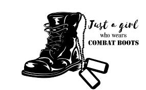 Check spelling or type a new query. Just A Girl Who Wears Combat Boots Soldier Silhouette Combat Boots Military Women