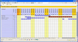 Employee Vacation Planner Template Excel Task List Templates