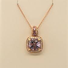 LeVian 14kt Rose Gold Necklace With Amethyst, Sapphire & Dia PZHR 2 |  eBay
