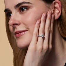 Buy Round Side Stone Diamond Engagement Ring