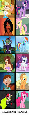 Same Latin Spanish Voice Actress My Little Pony Friendship Is Magic Know Your Meme