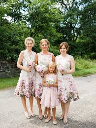 5 Stunning Modern Vintage Summer Bridesmaids Looks Floral Bridesmaid Dresses Summer Bridesmaid Dresses Bridesmaid