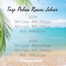 Chat with us today to find out more! Trip Pulau Rawa Johor Everything Else Others On Carousell