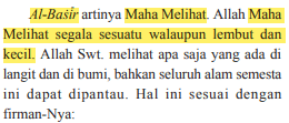 Maybe you would like to learn more about one of these? Mengapa Allah Itu Al Basir Sebutkan Bukti Buktinya Jawabannya