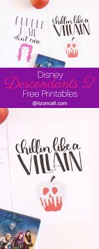Pixie dust, magic mirrors, and genies are all considered forms of cheating and will disqualify your score on this test! Disney Descendants 2 Free Printables Liz On Call