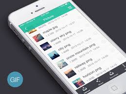 Gif Menu Slide Animated App Design Ios App Design Cool Slides