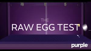 The Purple Mattress Passes The Raw Egg Test Youtube