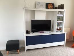 Tomnas Tv Unit With Sliding Doors Ikea Hackers Interior Barn Doors Desk Wall Unit The Unit